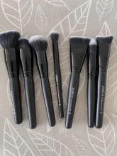 Zoreya-Conjunto de brochas negras de maquillaje para ojos, herramientas de cosmética facial, cepillo de pelo de nailon, mango de madera, pinceles profesionales de belleza, 7/9 Uds.