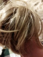 LUPU-moño sintético desordenado para mujer, moño con bandas elásticas para el cabello, coleta recta de Donut, extensiones de cabello