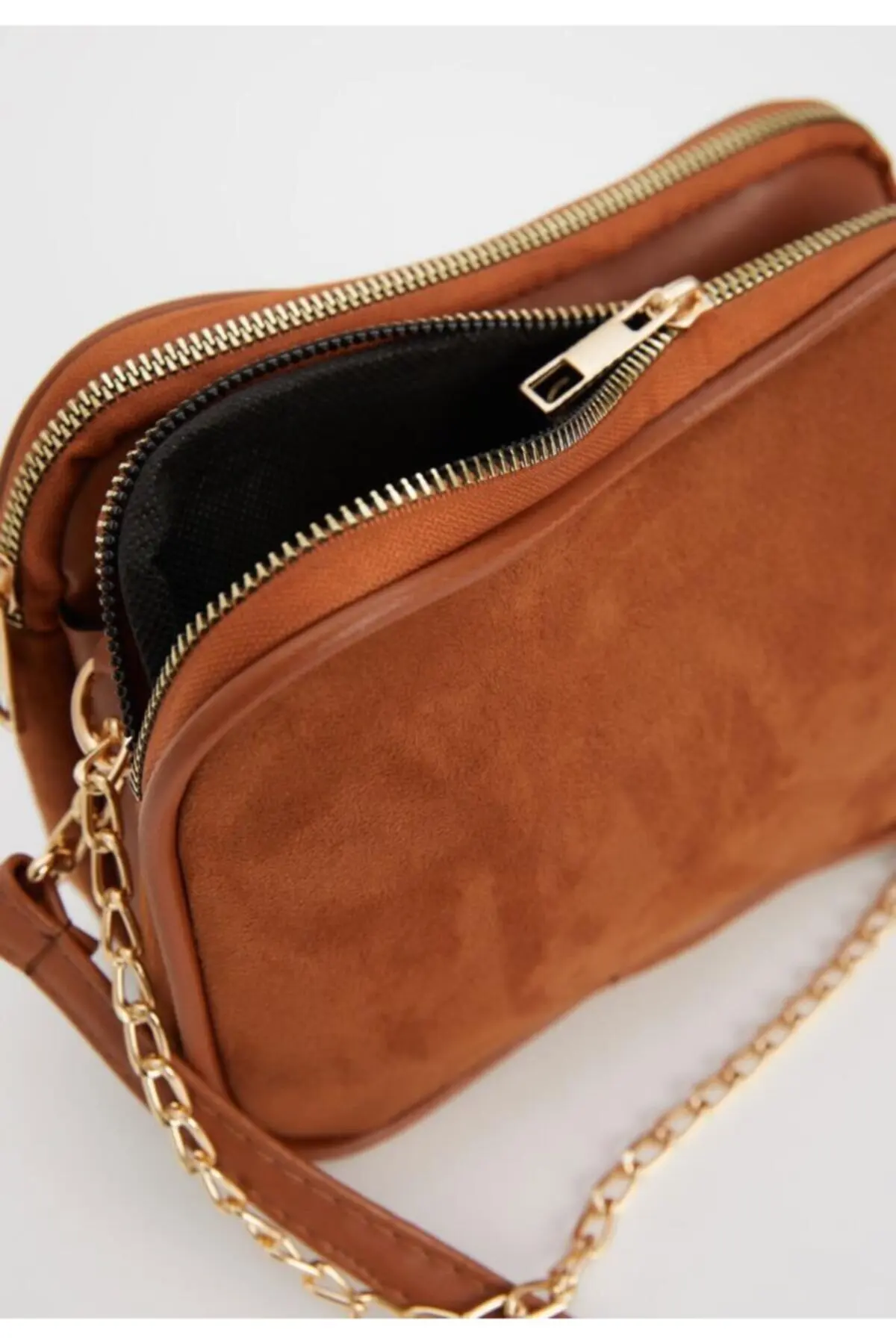 Women's Brown Chain Strap Detailed Handbag