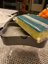 Soap-Dispenser Sponge Caddy Washing-Sponge Kitchen Creative New 2-In-1 with Manual-Press