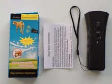 Espantaperros-silbato antiladridos, entrenador aparato de entrenamiento LED ultrasónico 3 en 1, antiladridos