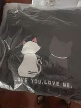 Sudadera con capucha de manga larga para Mujer, ropa de calle con capucha Harajuku, Sudadera con estampado de gato, otoño