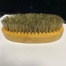 Cepillo para Barba Hemu Natural para hombre, masaje facial de bambú, barbas y bigotes para peinar, novedad de 2020