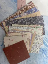 Journamm-Papel de fondo Retro Vintage con letras de papel Floral, papelería, tarjeta de Scrapbooking, proyecto de diario, bricolaje, 60 uds.