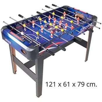 

Futbollin, wood with legs 121cm, adult futbolines, wooden Futbolin, toy for kids + 6 years, football toys