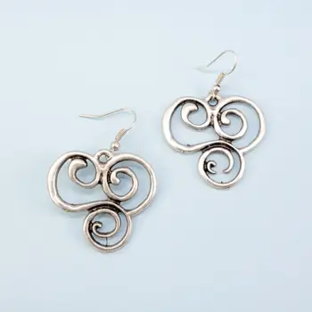 

Earrings jewelery lace (Lock-hook, jewelery alloy, silver) 54240