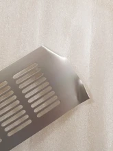 Rejilla de ventilación de aleación de aluminio, lámina perforada, varios tamaños