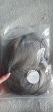 EASIHAIR-Peluca de cabello ombré ondulado para mujer afroamericana, cabellera artificial larga con flequillo, color gris, resistente al calor