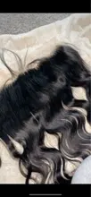 Beaudiva-extensiones de pelo ondulado brasileño con Frontal, extensiones de cabello humano de 34 y 36 pulgadas con cierre Frontal de malla