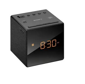 

Watchman TV digital clock with Screen LED SONY ICF-C1. Cube cube shape. Black