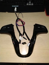 PUFEITE-Botón de volante para Hyundai VERNA SOLARIS, botón de control de música y volumen de audio