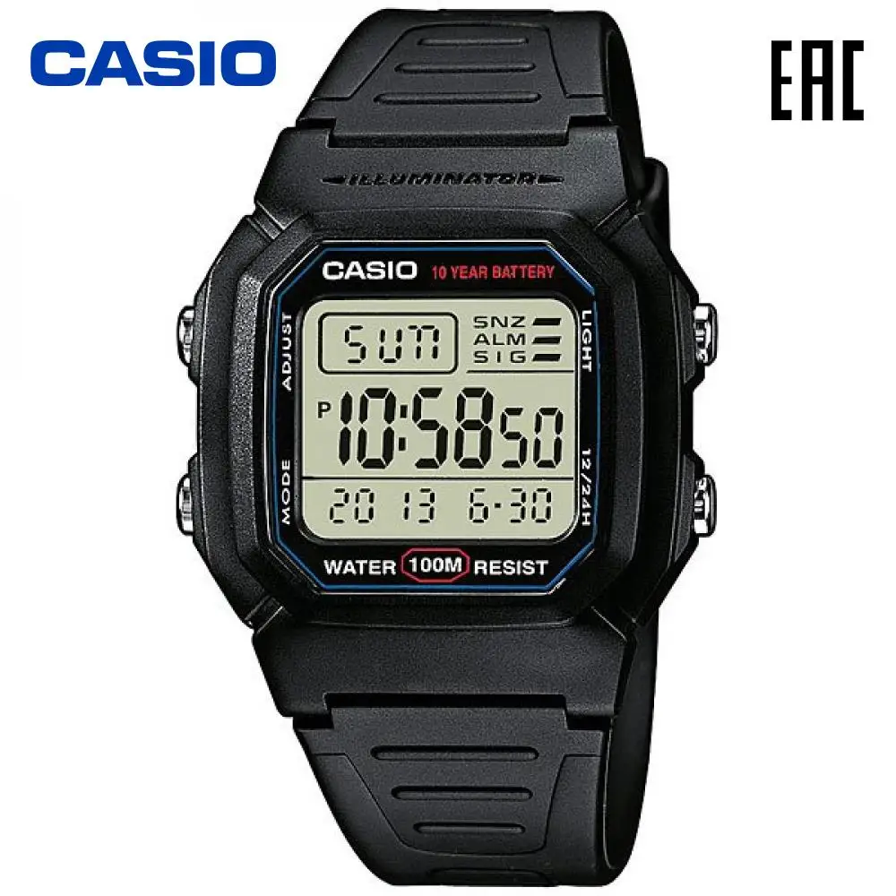 Наручные часы Casio W-800H-1A электронные мужские |