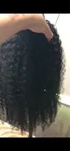 Peluca rizada mongol 3B 3C para mujeres negras cabello humano Afro rizado, pieza en U, corte de Bob corto, Belleza