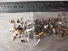 200 unids / lote, cierres de cala, tapas de extremo de cordón, cinta de cuerda, Clip de cuero, punta, conectores de cuentas de engarzado para bricolaje, suministros para hacer joyas