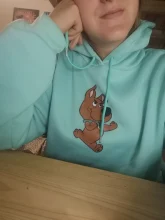 Hooded Sweatshirt Dog-Print Female Oversized Cute Winter Womens for Itself Harajuku