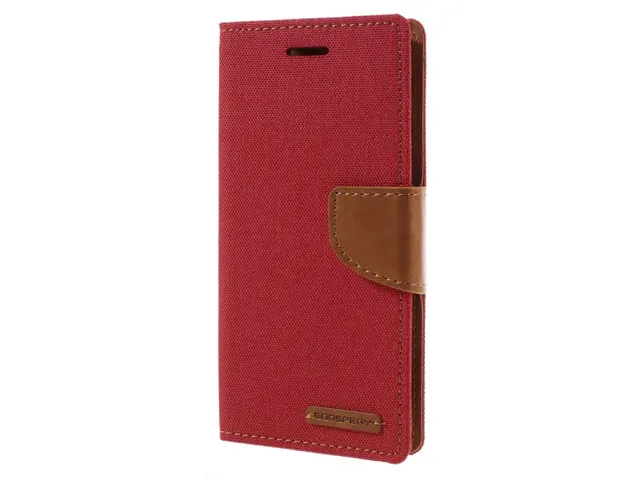 Чехол Mercury Goospery Canvas Diary для Sony Xperia XA (красный матерчатый) | Мобильные телефоны и
