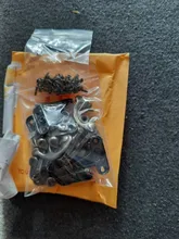 KAK-cerrojo de candado de hierro y bronce antiguo, 12 uds., 34x28mm, cerradura de gancho para Mini joyería, caja de madera con tornillos, Hardware para muebles