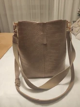 Ansloth-Bolso cruzado de cocodrilo para mujer, bandolera de piel sintética de diseñador de marca, de lujo, bolso de cubo, HPS405