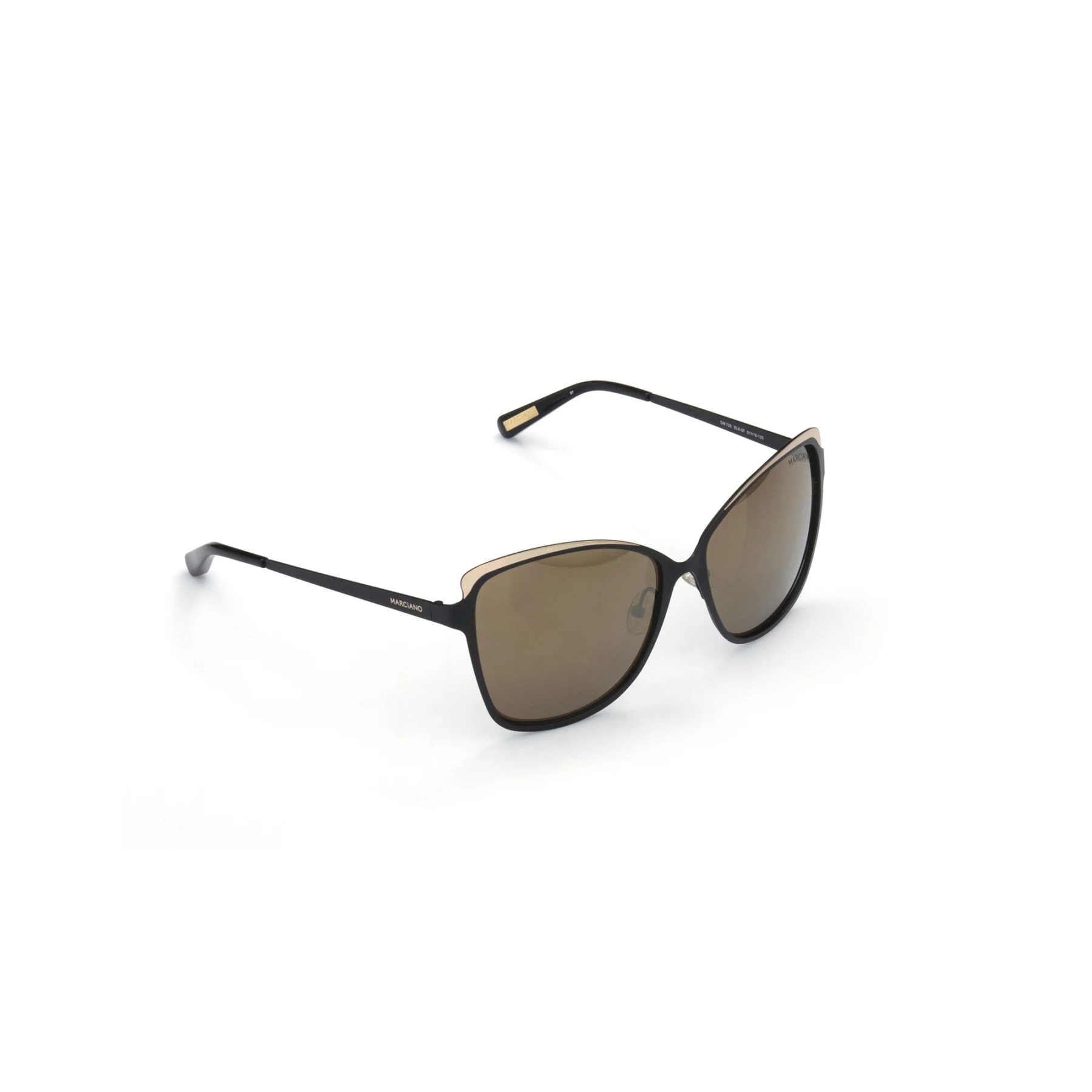 

Women's sunglasses gm 725 blk 6f metal black organic rectangle rectangular 61-16-135 guess by marcaino