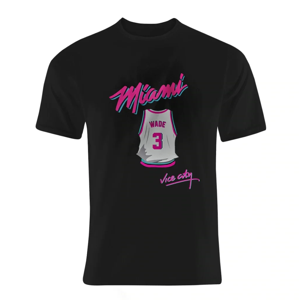 

Nba Basketball Miami Heat Vice City Tshirt (Wade)