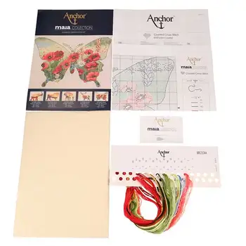 

"Embroidery kit", "floss embroidery kit", "cross stitch", "counted cross", "MAIA", "counted cross stitching"