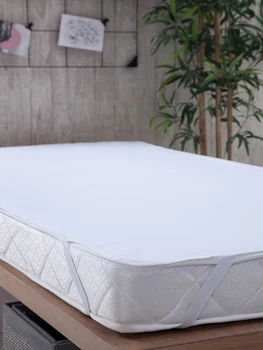 

SUEDA - 200x200 cm Single Jersey Mattress Pad-100 Cotton-Breathable-Liquid Waterproof Mattress Protector