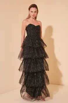 

Trendyol Sequined Flywheel Detailed Evening & Prom Gown TPRSS20AE0102