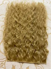 Hair-Extension Hairpieces Blonde Natural-Hair Long-Clips Water-Wave Black Synthetic Women