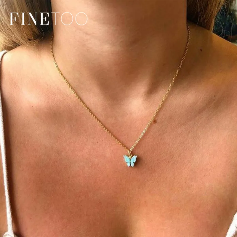 Elegant Insect Butterfly Necklace Women 