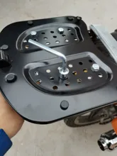 Caja de equipaje para motocicleta, estuche superior con 2 llaves, equipaje de Scooter multifuncional, para almacenamiento de equipaje, 45L