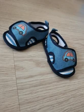 Sandalias de verano para bebés y niñas, zapatos de suela blanda con dibujo de coche de dibujos animados, zuecos para cuna