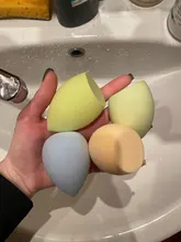 4/1pc maquillaje licuadora Puff cosmético de maquillaje esponja con caja de almacenamiento de la Fundación esponja para polvo herramienta de la belleza de las mujeres Accesorios