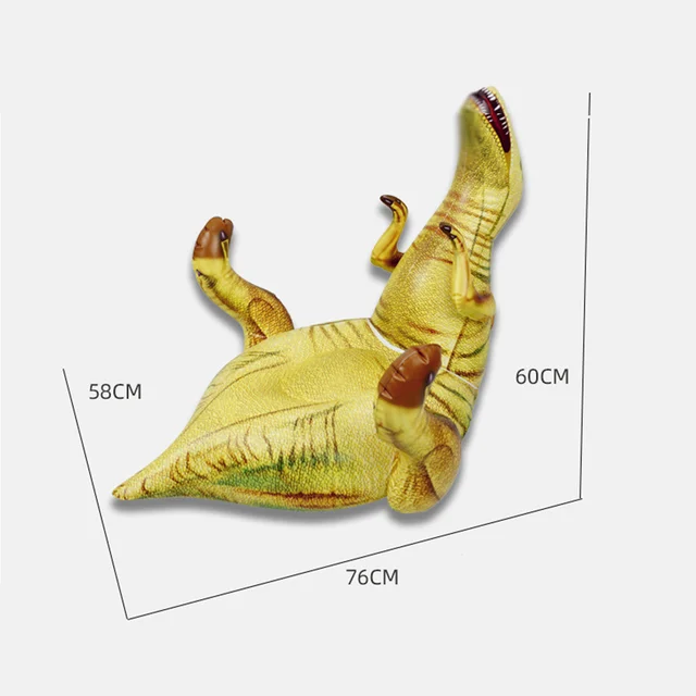 Realistic Dinosaur Pattern Swimming Mattress Swimming Pool Floater Float Seat Accessories Inflatable Beach Mattress Chair 2
