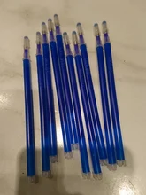 Plumas de repuesto borrables, pluma marcadora de tela que desaparece a alta temperatura para tela de retales, herramienta de costura de marca de cuero PU, 10 Uds.