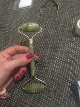 Rodillo de Jade de piedra Natural para masaje Facial, rodillo de Jade de doble cabeza para relajación de cuello cuerpo y adelgazamiento, herramienta de levantamiento Facial