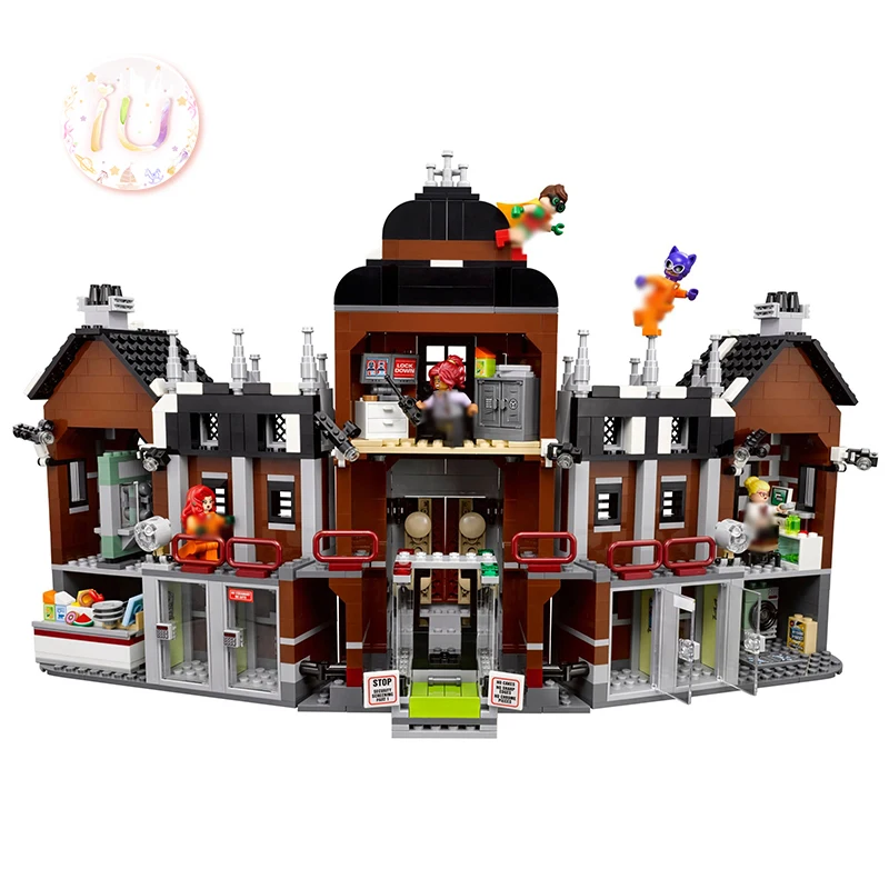 BELA 10741 супер герой Arkham Asylum Набор Модель Строительные блоки Совместимые 70912 подарки на день рождения обучающая игрушка для детей 1706 шт