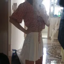 Sexy Skirt A-Line Lace-Up Punk Girls Harajuku Gothic High-Waist Preppy Women Summer Hip-Hop