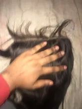 Queenlike-extensiones de pelo brasileñas con cierre de encaje, pelo Natural Remy liso con cierre de encaje suizo grande, Tamaño 7x7
