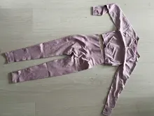 Conjunto de Yoga sin costuras para mujer, ropa deportiva para gimnasio, Top corto de manga larga para Fitness, Leggings de cintura alta y Sujetador deportivo conjunto de yoga ropa deporte mujer fitness  invierno 2020