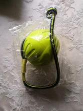 Dientes indestructibles mordida de goma divertido cachorro pelota de entrenamiento masticar juguetes ir conseguir sólido con cuerda de transporte perro mascota