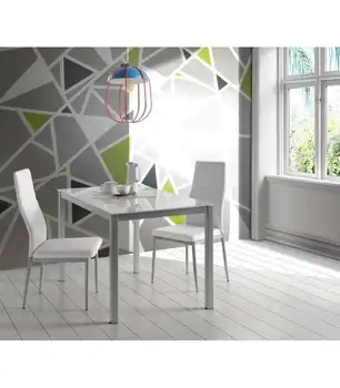 

Kitchen Table fixed glass lid