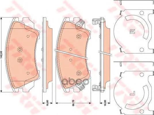 Колодки Тормозные Opel Insignia 08-/Zafira 11-/Saab 9-5 10- R17" Передние Trw/Lucas Gdb1783 TRW/Lucas арт. GDB1783