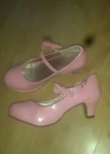 Zapatos Infantiles para niñas, calzado con lazo de cuero de princesa, brillante, Color rojo sólido, tacón alto, para fiesta de otoño