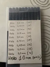 Set de bolígrafos de punta fina de tinta negra, juego de 10 bolígrafos de 0.05, 0.1, 0.2, 0.3 y 0.4 para caligrafía y dibujo