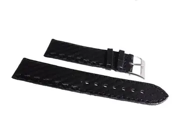 

Watch lining carbon fiber strap black in 20 MM