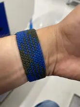 Correa de nailon trenzado para Apple Watch 6 Se 5, banda de 44mm, 40mm, 38mm y 42mm, correa elástica para reloj inteligente iWatch Series 54321