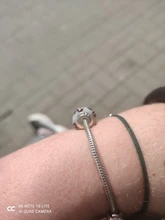 Cuentas de cristal de Murano luminosas para fabricación de joyas, abalorio de Color plateado, rosa, Original, para pulsera