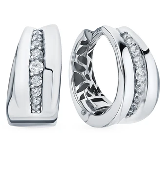 

Silver earrings with cubic zirconia sunlight sample 925