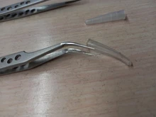 Pinzas electrónicas industriales antiestáticas ESD, Punta rectas y curvadas, pinzas de acero inoxidable de precisión, herramienta manual de reparación para teléfono SMD