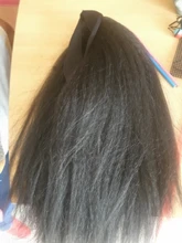 Pelucas de diadema rizadas y rectas Yaki, pelo sintético liso, sin pelucas frontales de encaje para mujeres negras, hechas a máquina de Wigs16-28 pulgadas